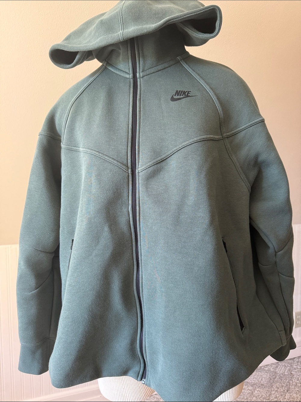 Gorgeous teal Nike Sportswear streetwear fleece sweater zip hoodie 1X XL women